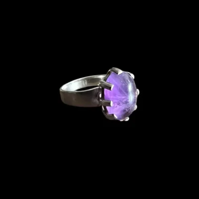 Zilveren dames ring Mayke pink