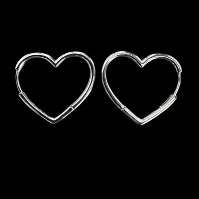 Zilveren oorbellen In love again
