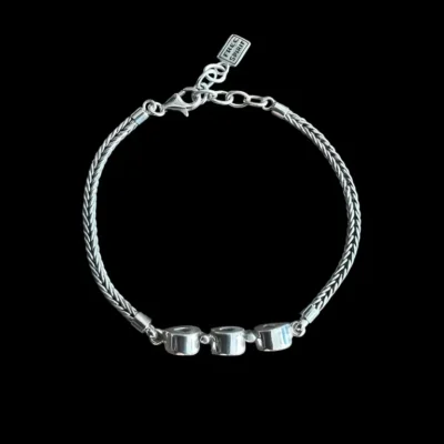 Zilveren dames armband Blue