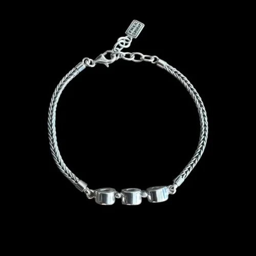 Zilveren dames armband Blue