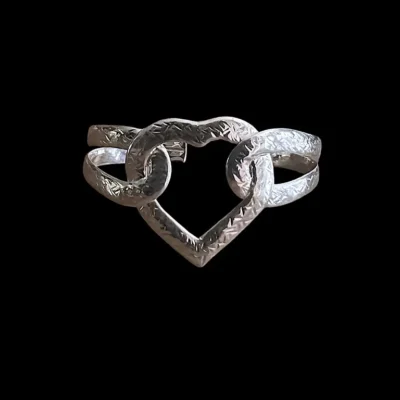 Zilveren dames armband In my heart