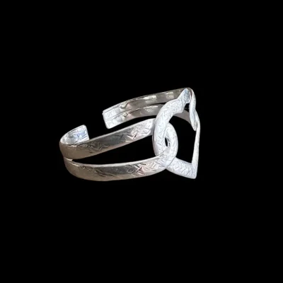 Zilveren dames armband In my heart