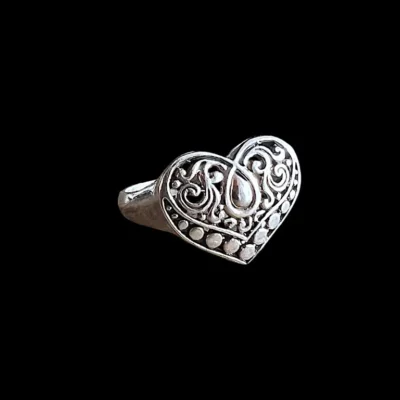 Zilveren dames ring So in love