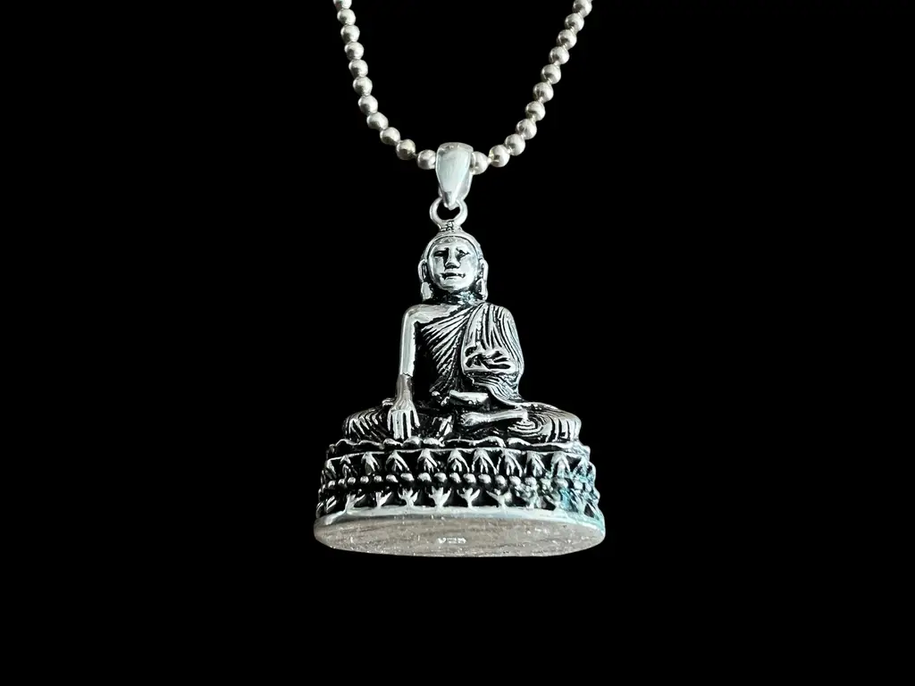 Zilveren hanger zen buddha 3 Zilveren hanger zen buddha - Afbeelding 3