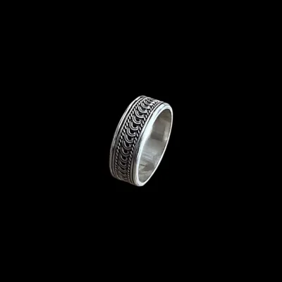 Zilveren dames en heren ring Lennardt