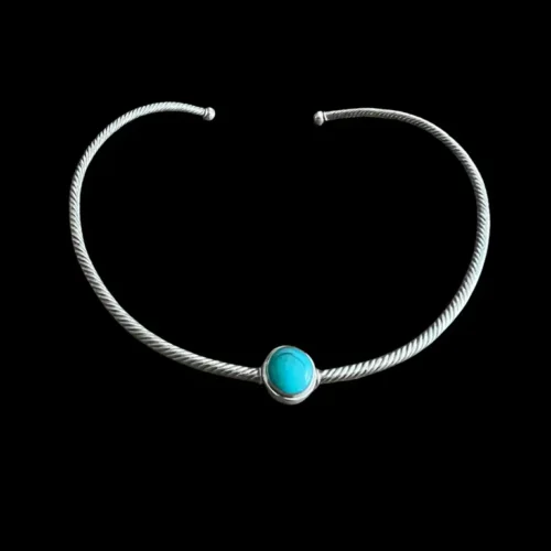Zilveren ketting Vicky round