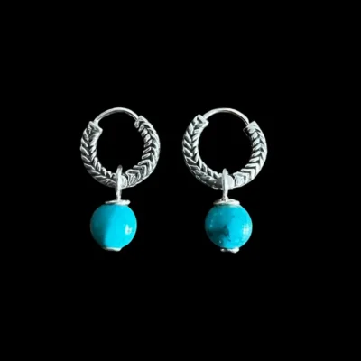 Zilveren oorbellen So beauty blue