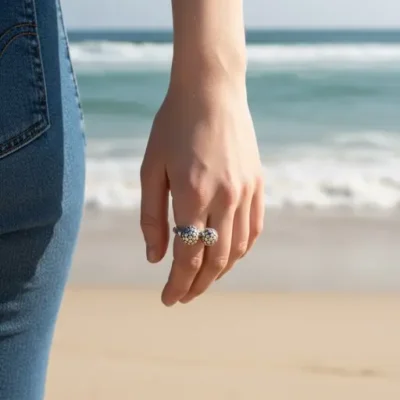 Zilveren dames ring Arina