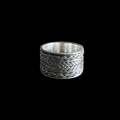 Zilveren dames en heren ring Boho