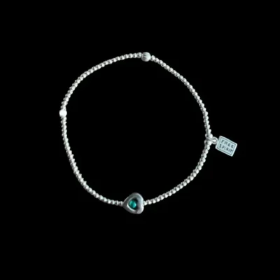 Zilveren kralenarmband Hisinta