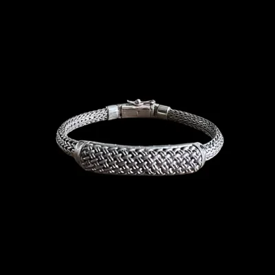 Zilveren dames armband met fijne visgraat schakel