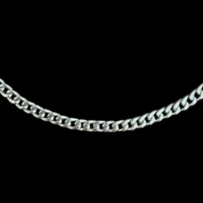 Zilveren schakel ketting
