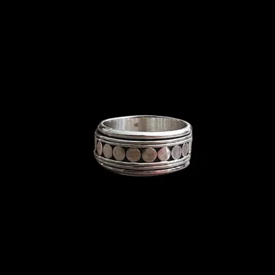 Zilveren dames en heren ring Tabanan