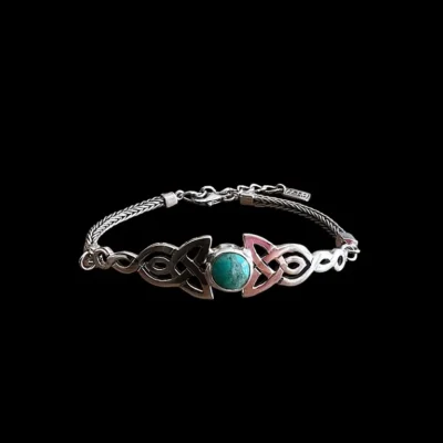Zilveren dames armband Eliza blue