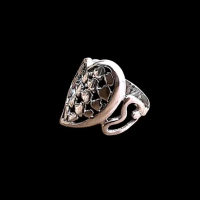 Zilveren dames ring Lots of hearts