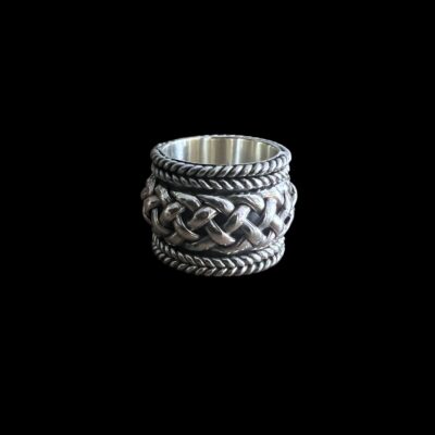 Stoere zilveren dames en heren ring