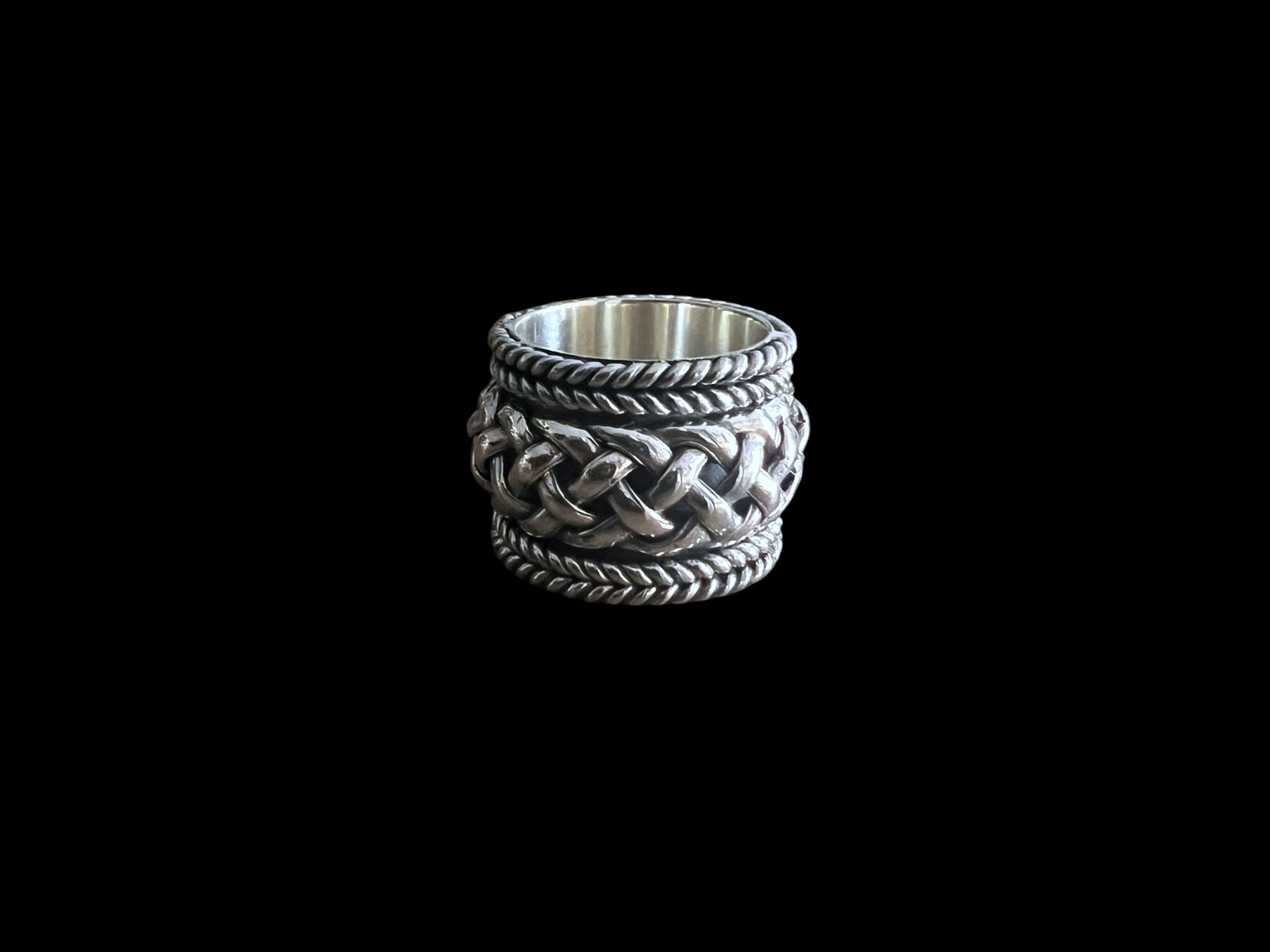 Zilveren dames en heren ring Latino 1 Stoere zilveren dames en heren ring