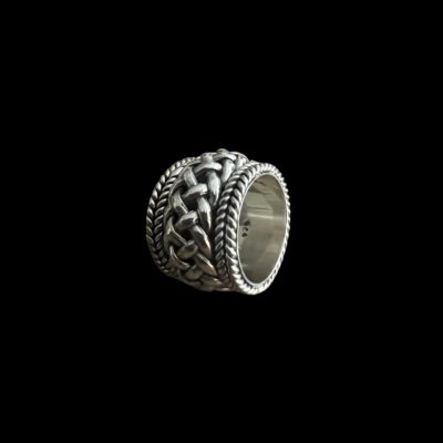 Zilveren dames en heren ring Latino