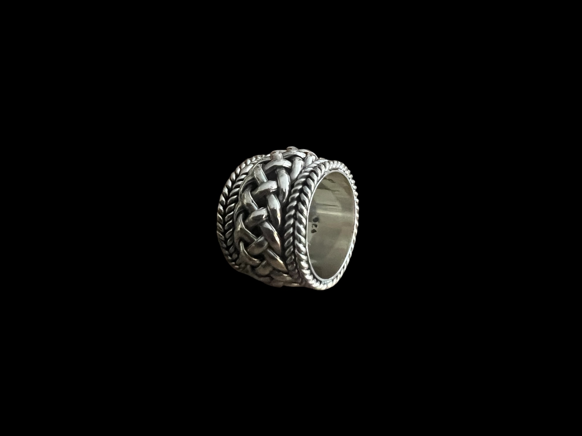 Zilveren dames en heren ring Latino 2 Zilveren dames en heren ring Latino - Afbeelding 2