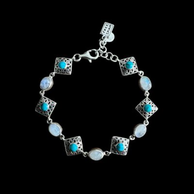 Zilveren dames armband Biba