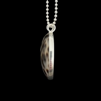 Hanger Ovaal big met leopard steen