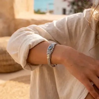Zilveren dames armband Loretta