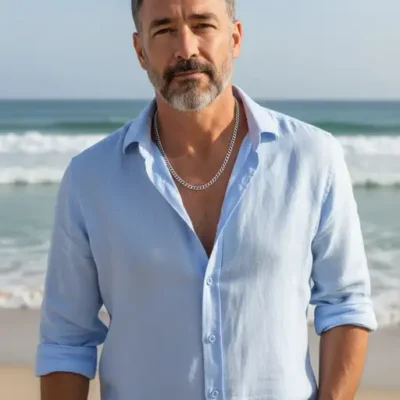 Zilveren ketting Nikos