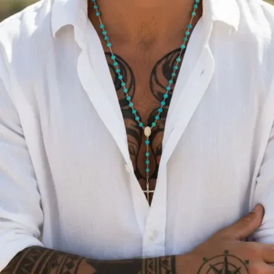 Kralen ketting Rosita blue
