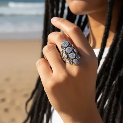 Zilveren dames ring Angie