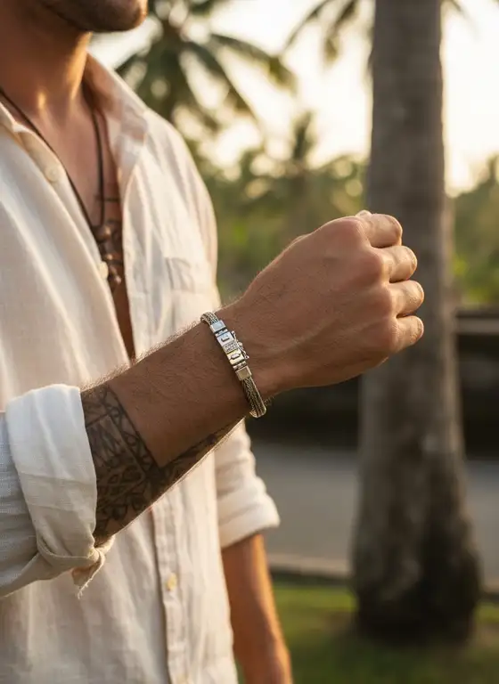 Zilveren dames en heren armband Kris smal 3 zilveren armbnd met visgraat schakel