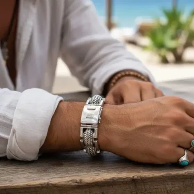 Zilveren dames en heren armband Pretty special 2