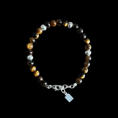 Armband met tiger eye kralen