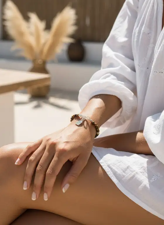 Armband Benita met tiger eye 3 Armband met tiger eye kralen