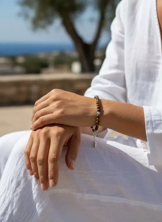 Armband Benita met tiger eye 2 Armband met tiger eye kralen