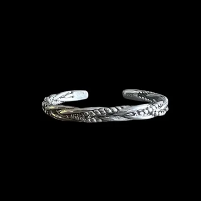 Zilveren curve armband