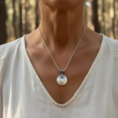 Hanger Mariska van witte seashell