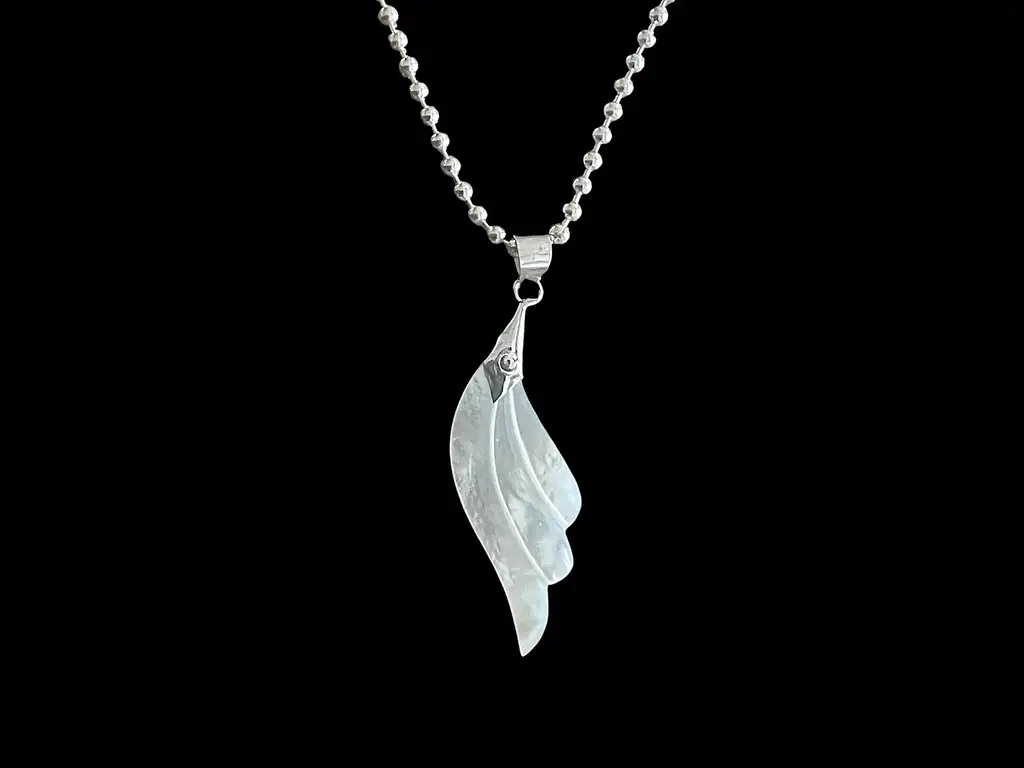 Hanger Moena van witte seashell 1 Hanger van witte seashell