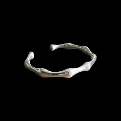 Zilveren dames armband Bamboo